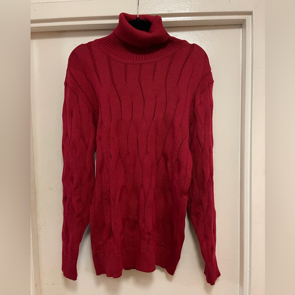 Red Turtleneck Sweater